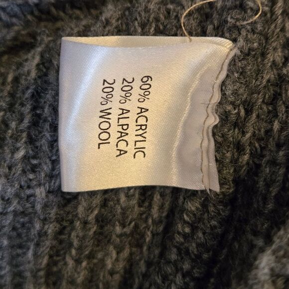 Linea Maglia Gray Alpaca Wool Blend Italian Sweater - Picture 9 of 9
